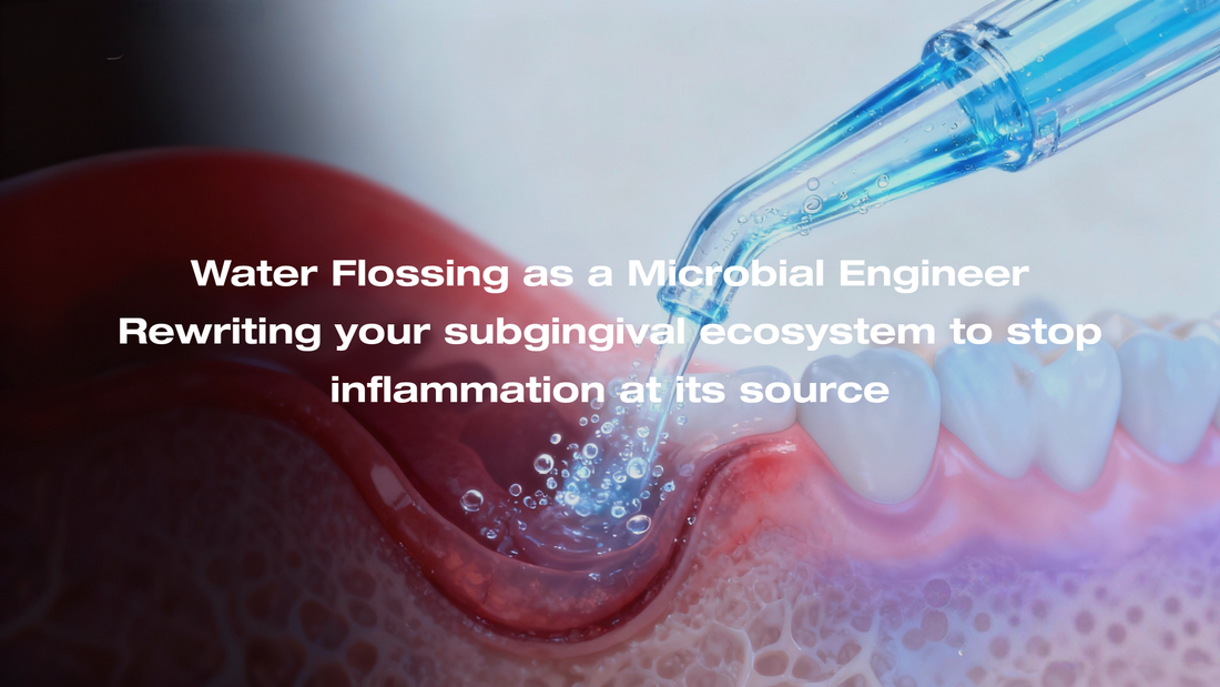 Water Flossing Is Microbial Engineering: How Pulsating Water Rewrites the Subgingival Ecosystem