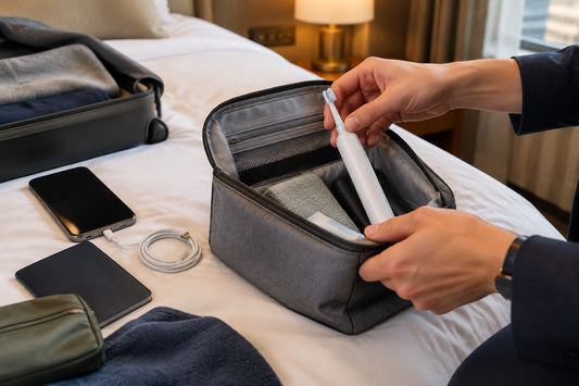 Hotel toothbrushes are stiff and useless. Learn why a compact USB-C rechargeable travel toothbrush is the upgrade every frequent traveler needs.